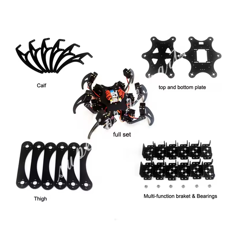 Coding Robot Toy - Kit Bingkai Robot Enam Kaki 3