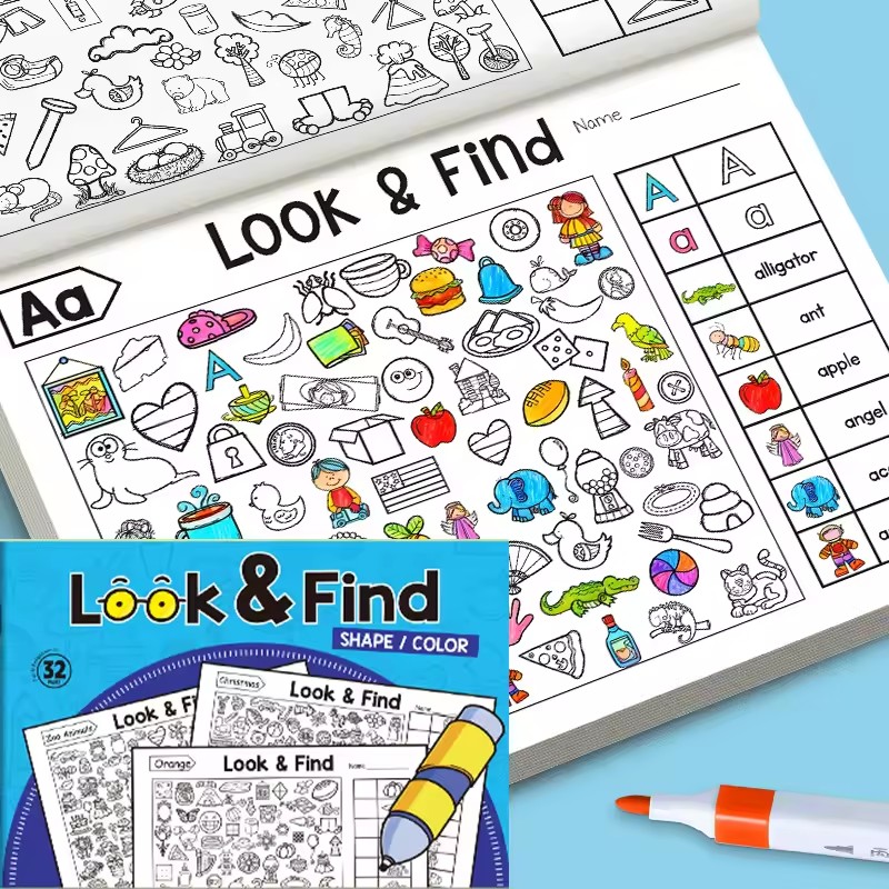English Kids Education - Buku Mewarnai Temukan dan Gambar untuk