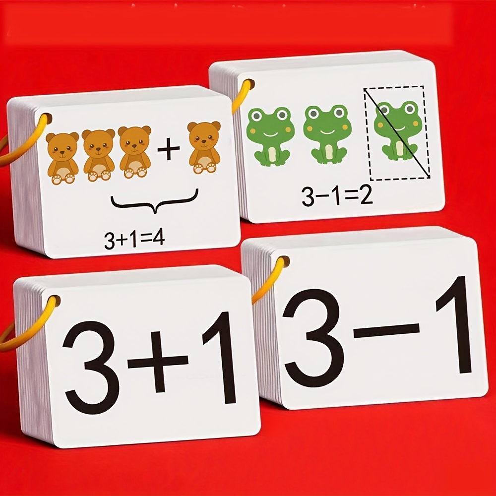 Math Manipulative Set - 132 Kartu dengan Soal Penjumlahan dan