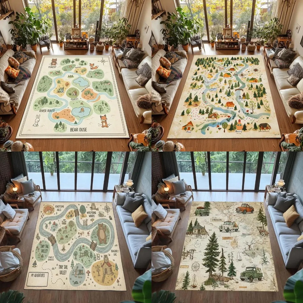 Kids Education Nursery - Karpet Peta Dunia Interaktif untuk Anak-Anak