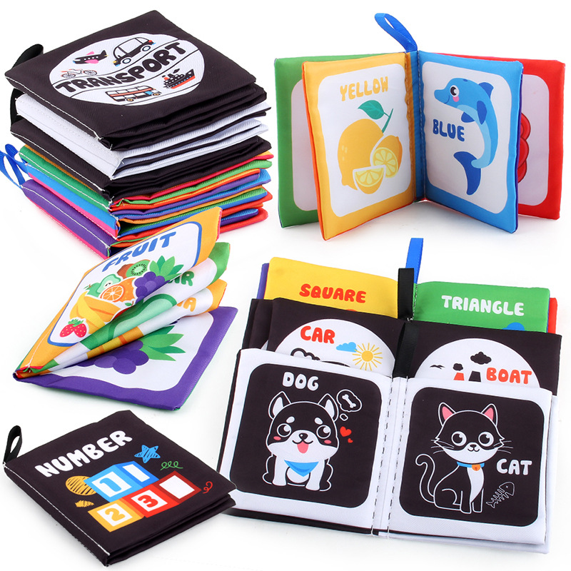 Buku kain bayi untuk bayi baru - Kids Education Books ulasan dan harga