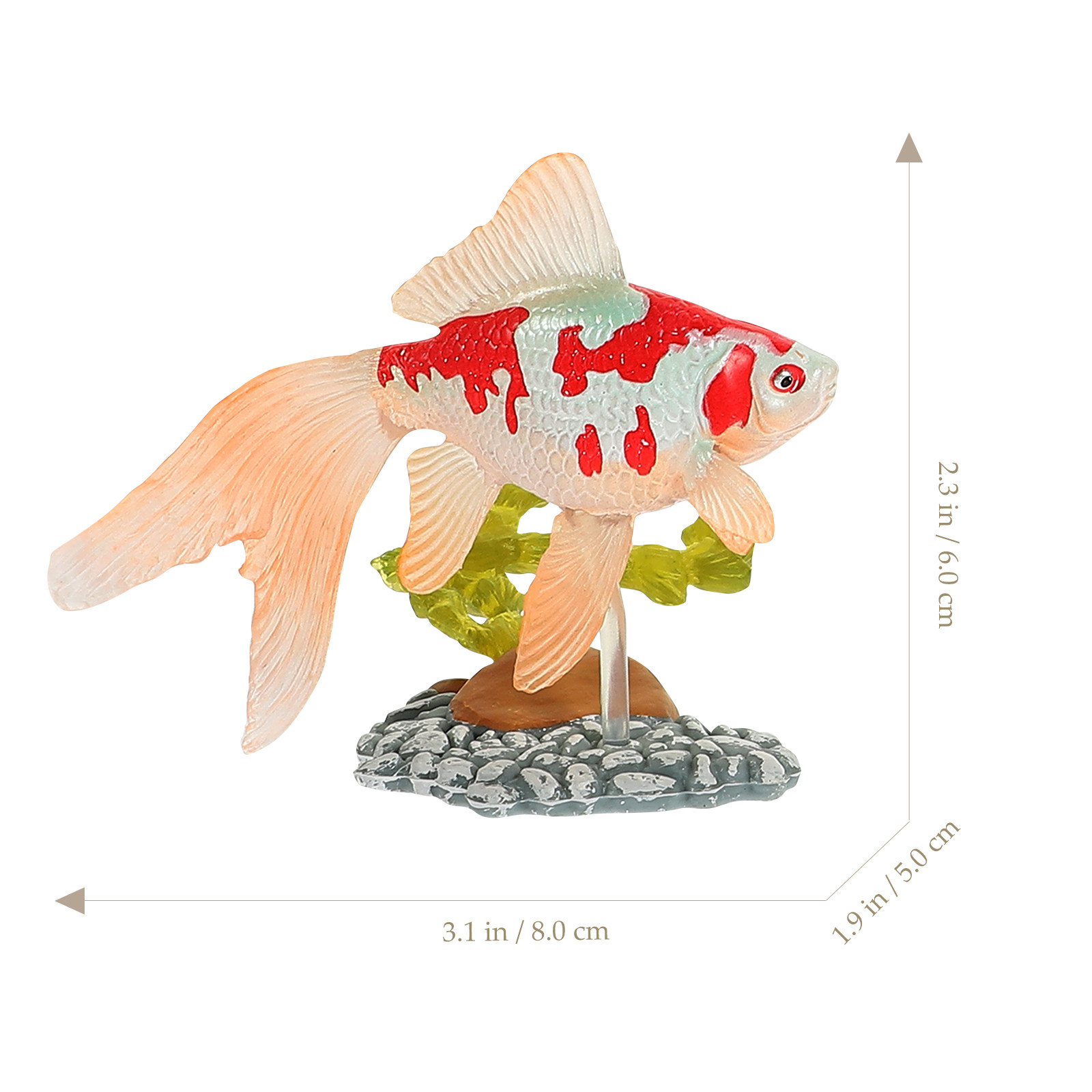 6 Buah Figur Simulasi Ikan Mas - Kids Education Room ulasan dan harga