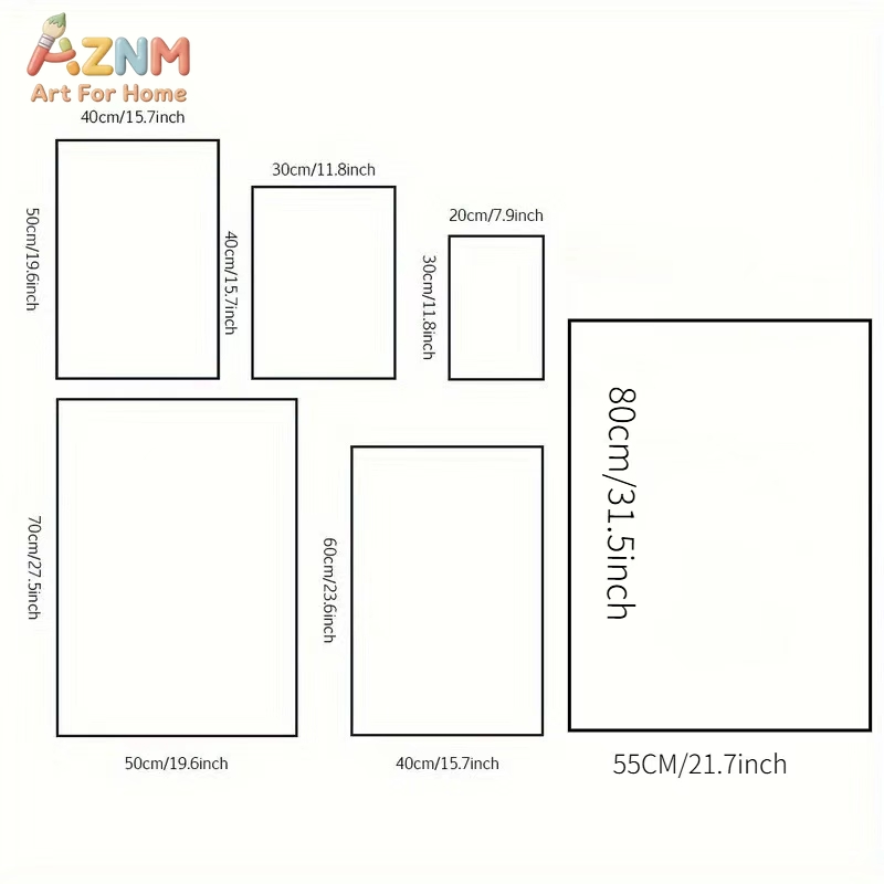 AZNM Seni Dinding Kanvas Tanpa - Kids Education Nursery ulasan dan harga