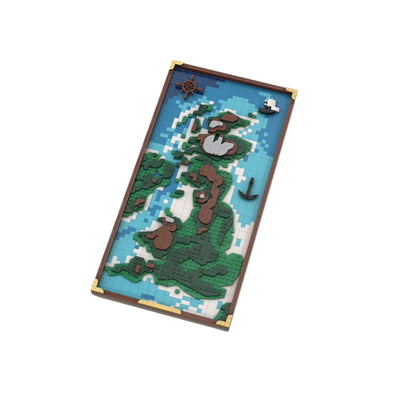 1509 Buah MOC Peta Topografi I - Kingdom Kids Education ulasan dan harga