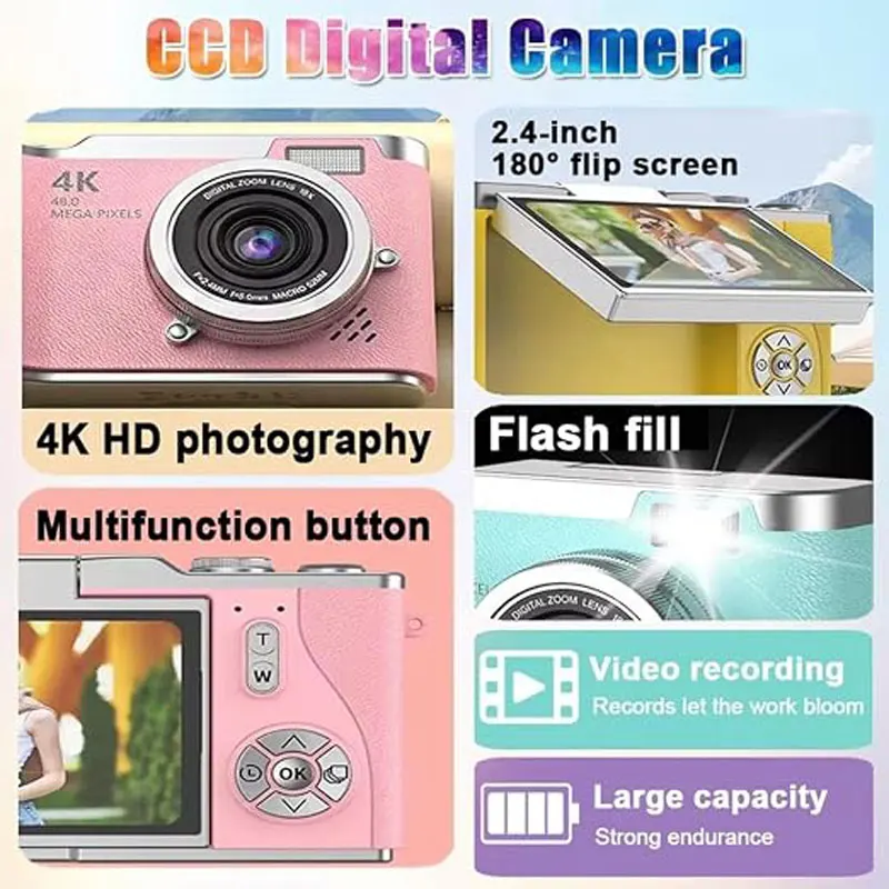 Kamera Digital 4K 48MP Kamera  - Kids Physical Education Videos ulasan dan harga