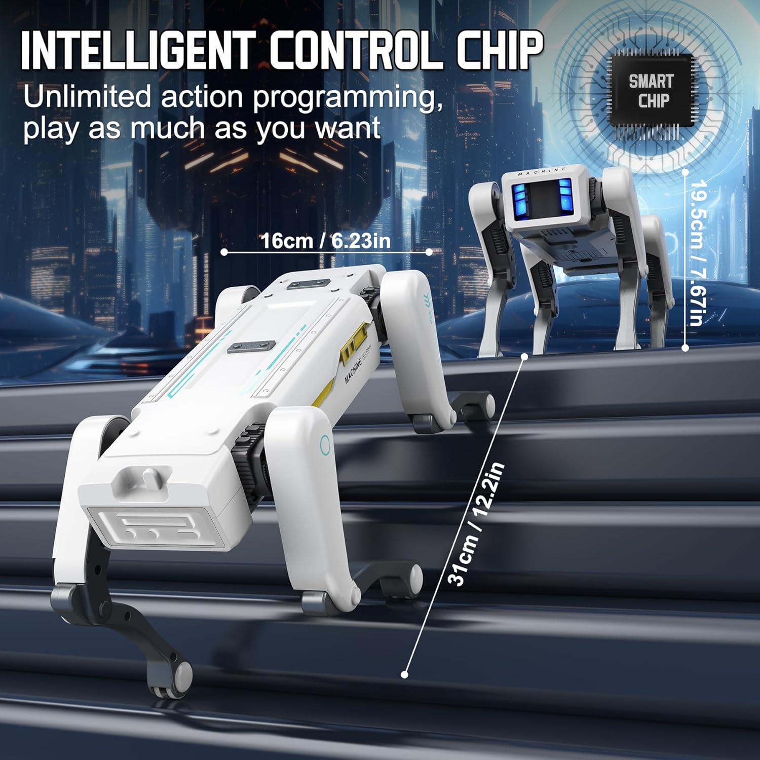 Anjing Mekanik RC Multifungsi, - Coding Robot Toy ulasan dan harga