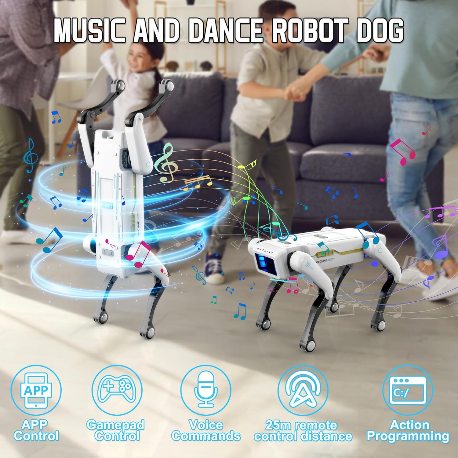 Anjing Mekanik RC Multifungsi, - Coding Robot Toy ulasan dan harga